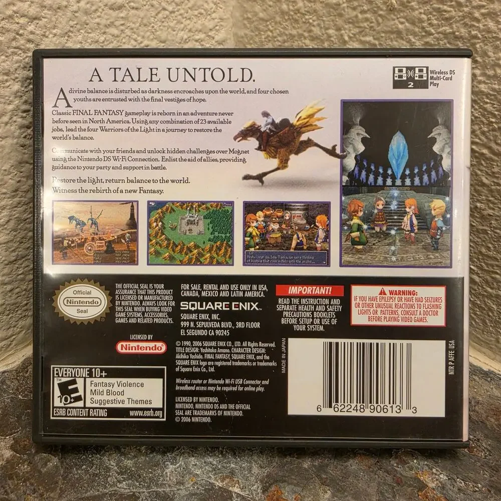 Game - Final Fantasy III - DS - Nintendo - Square-Enix